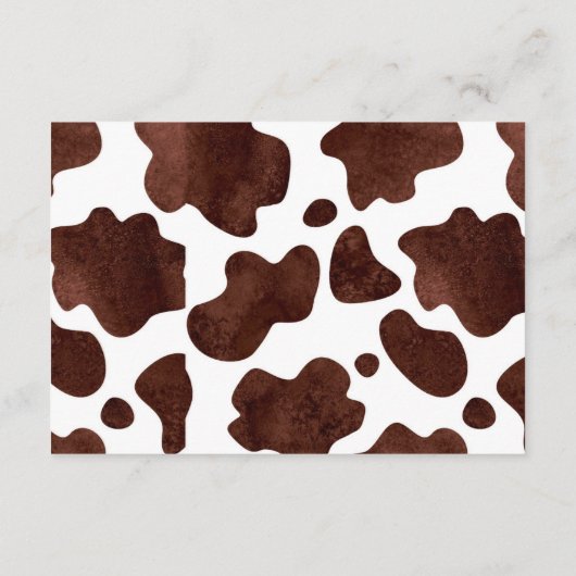 Boho Pink Floral Highland Kuh Books for Baby Begleitkarte (Rückseite)