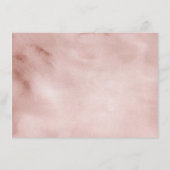 Boho Pink Floral Pumpkin Danke Karte (Rückseite)