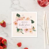 Boho Pink Floral Serviette (Beispiel)