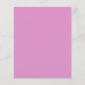 Boho Pink Floral Wasserfarbenhochzeit (Rückseite)