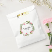Boho Pink Floral Wreath Baby Dusche Geschenktütchen (Versiegelt)