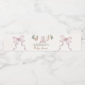 Boho Pink Girl Baby Kleidung Baby Dusche Willkomme Wasserflaschenetikett (Einzelnes Label)