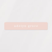 Boho Pink Girl Name Labels Etiketten (Design 1)