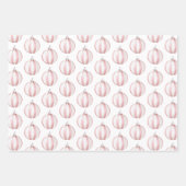 Boho Pink Green Christmas Deer Trees Geschenkpapier Set (Vorderseite 2)