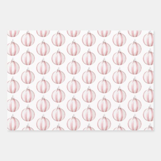 Boho Pink Green Christmas Deer Trees Geschenkpapier Set (Vorderseite 2)