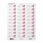 Boho Pink Green Tropical Bougainvillea Ansprache (Vorne)