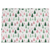Boho Pink Grüne Weihnachtsbaumen Urlaub Große Geschenktüte (Vorderseite)