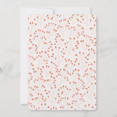 Boho Pink Hearts Little Sweetheart Baby Shower Inv Einladung (Rückseite)