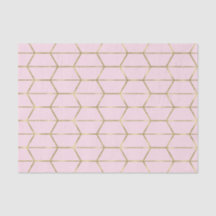 Boho Pink Hexagon Gold Geometric Glam Sweet 16
