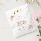 Boho Pink Kürbis 1. Geburtstag Danke Geschenktütchen (Versiegelt)