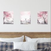Boho Pink Landschaft Mauer Set von 3 (Schlafzimmer)