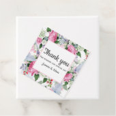 Boho Pink Lavendel blauen Blume danke Ihnen Hochze Geschenkanhänger (Beispiel)