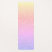 Boho Pink Lila Rainbow Botanische Yoga Mat Yogamatte (Vorderseite)