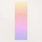 Boho Pink Lila Rainbow Botanische Yoga Mat Yogamatte (Rückseite)