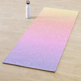 Boho Pink Lila Rainbow Botanische Yoga Mat Yogamatte