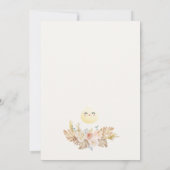 Boho Pink Little Dumpling Kinderdusche Einladung (Rückseite)