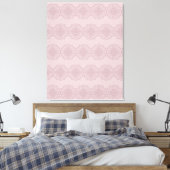 Boho Pink Mandala Handgezeichnete Kunst Leinwand (Insitu (Schlafzimmer))