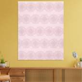 Boho Pink Mandala Handgezeichnete Kunst Leinwand (Insitu (Wohnzimmer))