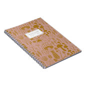 Boho Pink Mushroom-Notebook Notizblock (Rechte Seite)