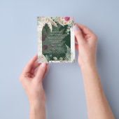 BOHO Pink Pampas Grass Wedding Flyer (Gruppe)