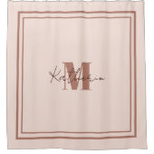 Boho Pink Personal Duschvorhang (Vorderseite)