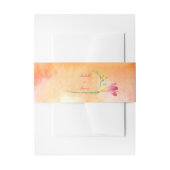 Boho Pink Pop Freesia Sunset Script Einladungsbanderole (Vorderseite Beispiel)