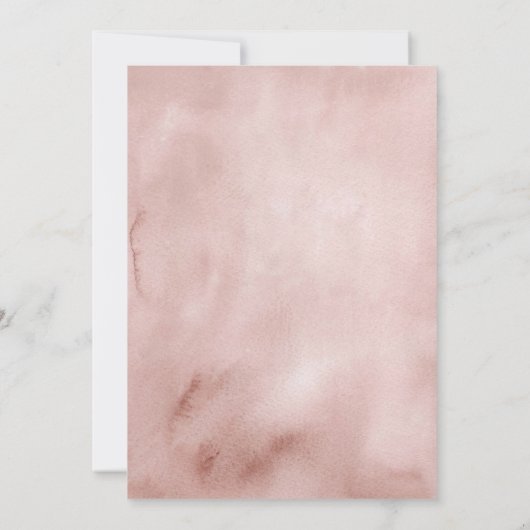 Boho Pink Pumpkin Fall Girl Babydusche Einladung (Rückseite)