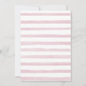 Boho Pink Rainbow April Duwers Baby Dusche Einladung (Rückseite)