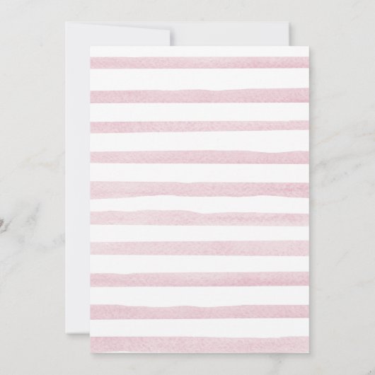 Boho Pink Rainbow April Duwers Baby Dusche Einladung (Rückseite)