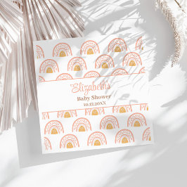 Boho Pink Rainbow Baby Dusche Napkins Serviette