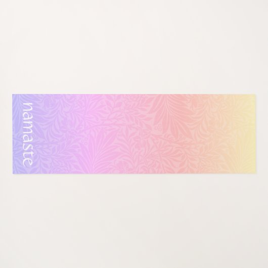 Boho Pink Rainbow Yogamatte (Rückseite (Horizontal))