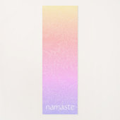 Boho Pink Rainbow Yogamatte (Vorderseite)