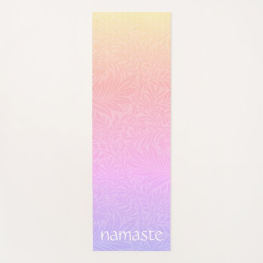 Boho Pink Rainbow Yogamatte (Vorderseite)
