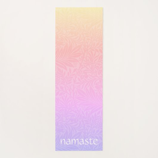 Boho Pink Rainbow Yogamatte (Rückseite)
