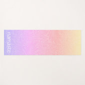 Boho Pink Rainbow Yogamatte (Vorderseite (Horizontal))