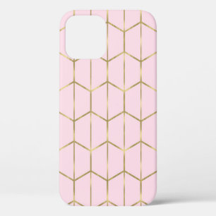 Boho Pink Sechseck Gold & Geometrischer Glamour Case-Mate iPhone Hülle