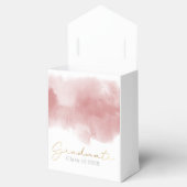 Boho Pink Simple Foto Graduation Party Geschenkschachtel (Geöffnet)