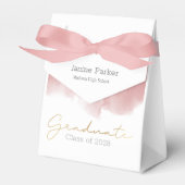 Boho Pink Simple Foto Graduation Party Geschenkschachtel (Vorderseite)