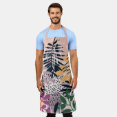 Boho Pink und Marine Schürze (Getragen)