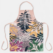 Boho Pink und Marine Schürze (Vorderseite)