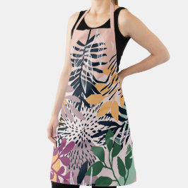 Boho Pink und Marine Schürze