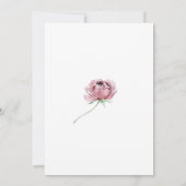 Boho Pink Watercolor Floral 90th Birthday Party Einladung (Rückseite)