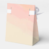 Boho Pink Yellow Script Custom Baby Shower   Geschenkschachtel (Rückseite)