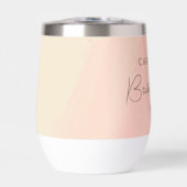 Boho Pink Yellow Script Custom Brautparty (Vorderseite)