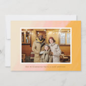 Boho Pink Yellow Wir haben das neue Address-Foto v Ankündigung (Vorderseite)