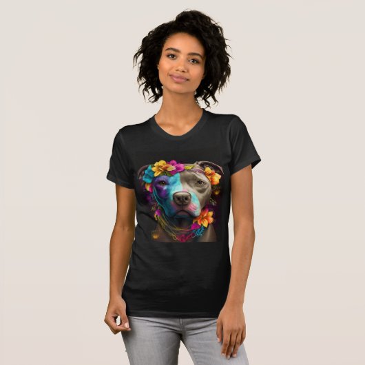 Boho Pit Bull #7 T-Shirt (Vorne ganz)