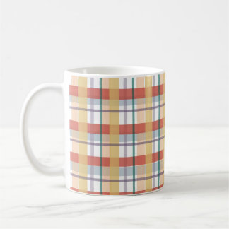 Boho Plaid Pattern Kaffeetasse