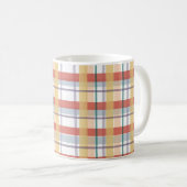 Boho Plaid Pattern Kaffeetasse (VorderseiteRechts)