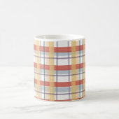 Boho Plaid Pattern Kaffeetasse (Mittel)