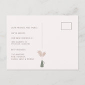 Boho Planting New Roots Moving Ankündigung (Rückseite)